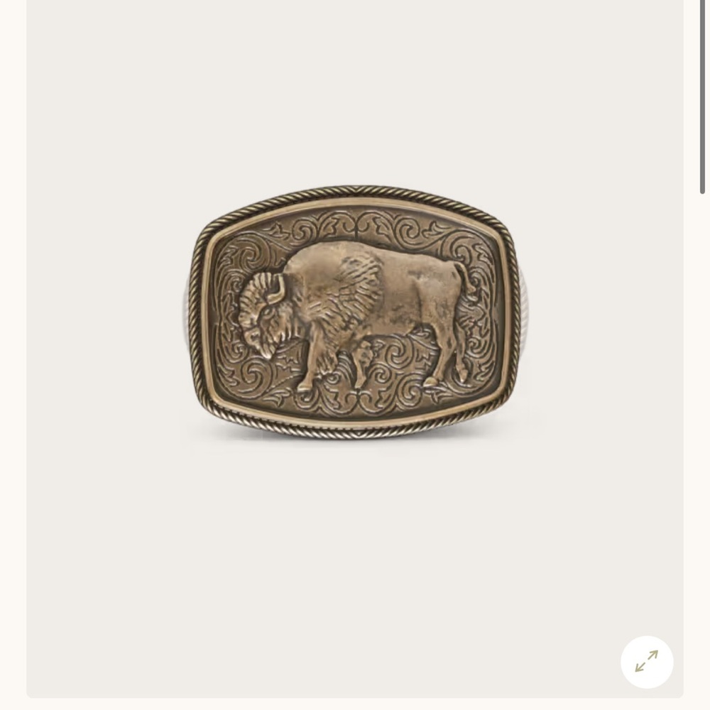 Tecovas Bronze Buffalo Belt Buckle NWT